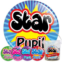 Star Pupil Badge Bucket