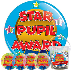 Star Pupil Award Badge Bucket