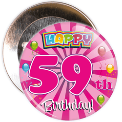 59th Birthday Badge