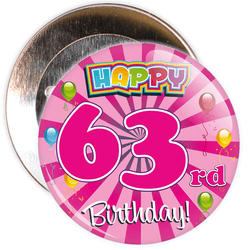 63rd Birthday Badge