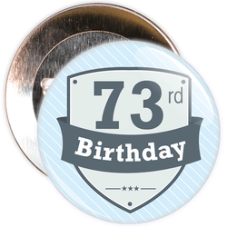 Vintage Retro 73rd Birthday Badge