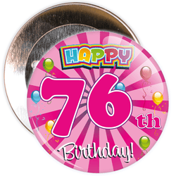 76th Birthday Badge