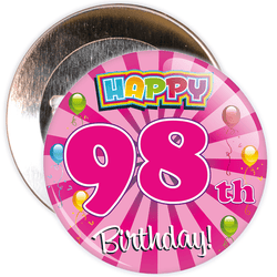 98th Birthday Badge