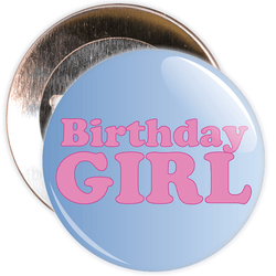 Blue Birthday Girl Badge