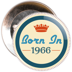 Born in 1966 Birthday Badge