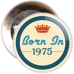 Born in 1975 Birthday Badge