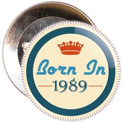 Born in 1989 Birthday Badge
