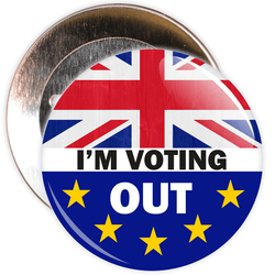 I'm Voting Out Brexit European Badge