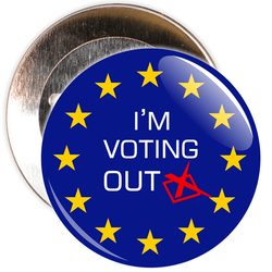 I'm Voting Out Brexit European Badge