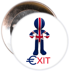 GB Exit Brexit European Badge