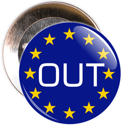 Out Brexit European Badge
