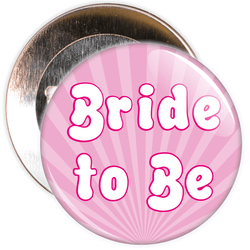 Pink Bride to Be Hen Party Badge