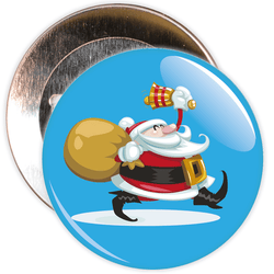 Christmas Santa Badge