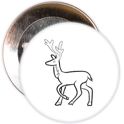 Christmas Reindeer Badge