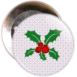 Christmas Holly Badge