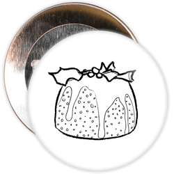 Christmas Pudding Badge