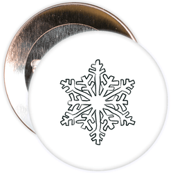 Christmas Snowflake Badge