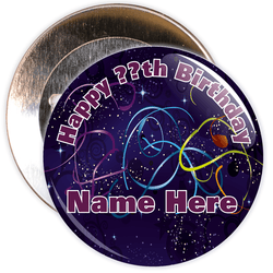 Customisable Birthday Badge