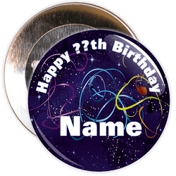 Customisable Birthday Badge