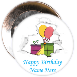 Customisable Birthday Badge