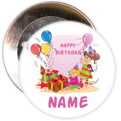 Customisable Birthday Badge