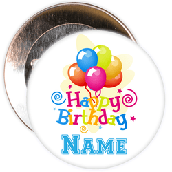 Customisable Birthday Badge