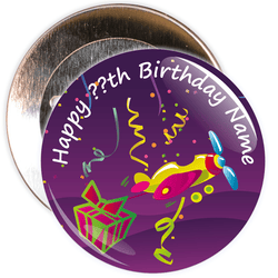 Customisable Birthday Badge
