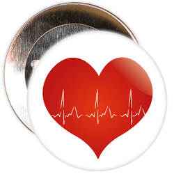 Heartbeat Valentine's Day Badge