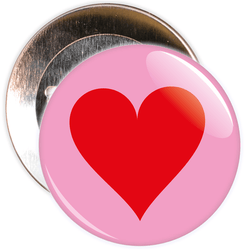 Heart Valentine's Day Badge
