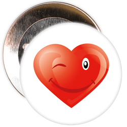 Heart Valentine's Day Badge