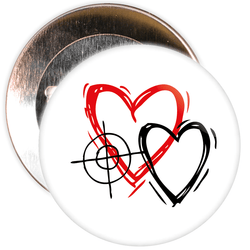 Target Heart Valentine's Day Badge