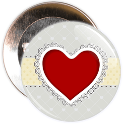 Heart Valentine's Day Badge