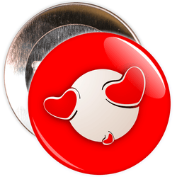 Heart Valentine's Day Badge