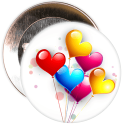 Heart Valentine's Day Badge