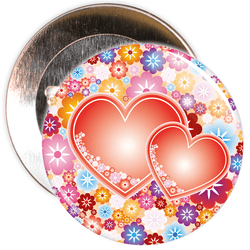 Heart Valentine's Day Badge