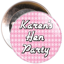 Customisable Hen Night Badge