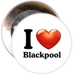 I Love Blackpool Badge