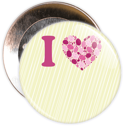 Custom I Love Badge