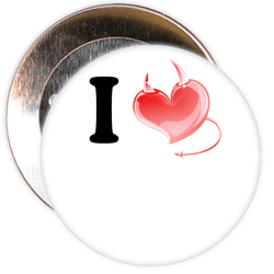 Custom I Love Badge