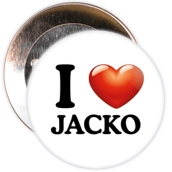 I Love Jacko Badge