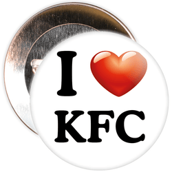 I Love KFC Badge