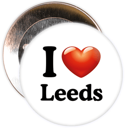 I Love Leeds Badge