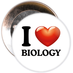 I Love Biology Badge
