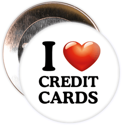 I Love Credit Cards Badge