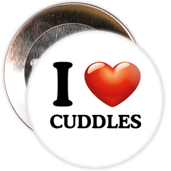 I Love Cuddles Badge