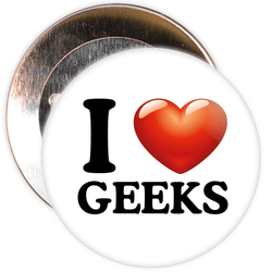 I Love Geeks Badge