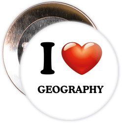 I Love Geography Badge