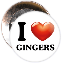 I Love Gingers Badge