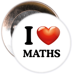 I Love Maths Badge