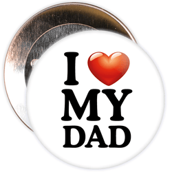 I Love My Dad Badge